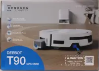 SALE OUT. Ecovacs DEEBOT T90 Max OMNI Vacuum Cleaner,Robot,Wet&Dry,30000Pa,TruEdge 3.0,ZeroTangle 4.0,OZMO Roller 3.0,White+OMNI Auto-Empty | Ecovacs Robot Vacuum Cleaner | DEEBOT T90 Max OMNI | Wet&Dry | Operating time (max) 257 min | 5200 mAh | Dust capacity 2.5 L | 30000 Pa | White | DEMO | 24 month(s)