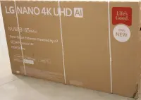 SALE OUT. LG 65NU800B3LA 65" (164 cm) 4K NANO UHD Smart TV | SALE OUT. | LG NANO 4K AI TV | 65NU800B3LA | 65 | Smart TV | webOS | UHD | Black | DAMAGED PACKAGING – pilt 2