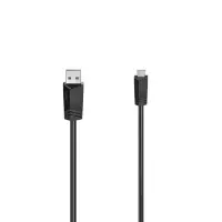 HAMA Essential Line, USB-A - USB mini, 0,75 m, must - Kaabel