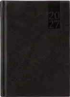 Raamatkalender PÄEV A5, kõvaköide, kunstnahk (MUST) 00034/40027