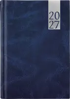 Raamatkalender PÄEV A5, kõvaköide, lederiinkaaned (TUMESININE) 00035/40029