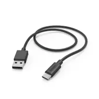 HAMA Charging Cable, USB-A, USB-C, 1m, must - USB kaabel