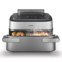 Philips 5000 Series, 9,5 L, 2750 W, aurufunktsioon, hõbedane/must - Kuumaõhufritüür