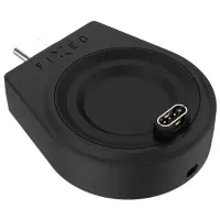 Fixed USB-C Charging Adapter, Garmin Smart Watch, must - Laadija