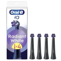 Braun Oral-B Radiant White, 4 tk, must - Lisaharjad
