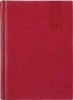 Raamatkalender PÄEV A5, kõvaköide, kunstnahk (TUMEPUNANE) 00034/40024