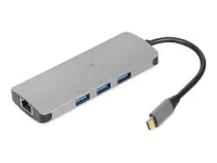 IBOX hub IUH3RJ4K USB3.2 RJ45 HDMI 4K PD