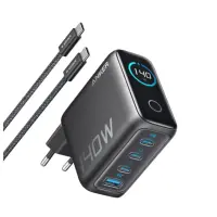 Anker 4-Port Foldable PD 3.1 USB-C GaN Charger, 140W, hall - Laadija