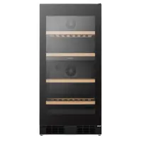 Hisense, 108 pudelit, kõrgus 127 cm, must - Veinikülmik