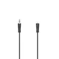 Hama Audio Extension Cable, 3.5mm - 3.5mm pesa, 1,5 m, must - Kaabel