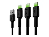 GREENCELL 3x Cable GC Ray USB-C 120cm