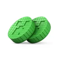 KontrolFreek Minecraft Creeper Edition No-Slip Thumb Grips, Nintendo Switch 2, roheline - Nupud