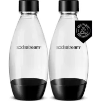 Soda Stream, 2 x 0,5 L, must - Mulliveemasina pudelid