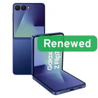 Samsung Renewed | Grade A | Galaxy Z Flip 7 | 256 GB | Blue Shadow | 5G | O