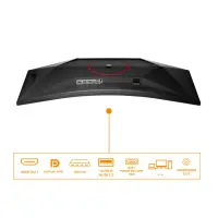 AOC G4 CU34G4ZCA PC lamekuvar 86,4 cm (34") 3440 x 1440 pikslit Wide Quad HD Must, Punane – pilt 6