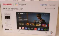 SALE OUT. Sharp 32HF2265EW 32" (81cm) HD Ready Google TV, White | SALE OUT. | Sharp 32HF2265EW | 32 | Smart TV | Google TV | White | DAMAGED PACKAGING