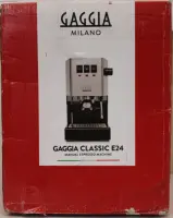 SALE OUT. Gaggia Coffee maker Classic Evo RI9481/13, White | SALE OUT. | Gaggia Coffee Maker | RI9481/13 Classic E24 | Pump pressure 15 bar | Built-in milk frother | Semi-automatic | Polar White | DAMAGED PACKAGING, UNPACKED, SCRATCHED