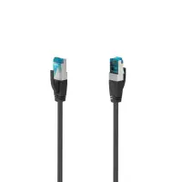 Hama Network Cable, CAT 6a, 10 Gbit/s, 0,25 m, must - Kaabel
