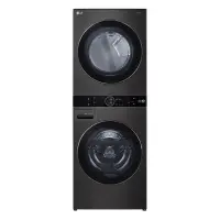 LG, 12 kg + 10 kg, sügavus 66 cm, 1400 p/min, must - Pesumasin + Pesukuivati