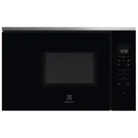 Electrolux, 17 L, 800 W, must/roostevaba teras - Integreeritav mikrolaineahi
