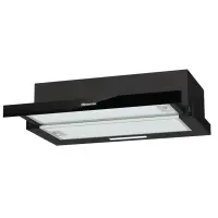 Hisense, 450 m³/h, laius 60 cm, must - Integreeritav õhupuhasti