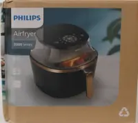 SALE OUT. Philips NA332/00 3000 series Airfryer, 6.2 L, Black | Philips Airfryer | NA332/00 3000 Series | Power 1700 W | Capacity 6.2 L | DAMAGED PACKAGING