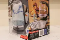 SALE OUT. Adler AD 1286 Kettle, Electric, Power 2200W, Capacity 2 L, Glass, Grey | SALE OUT. | Adler Kettle | AD 1286 | Standard | 2200 W | 2 L | Plastic/Glass | 360° rotational base | Grey | DAMAGED PACKAGING