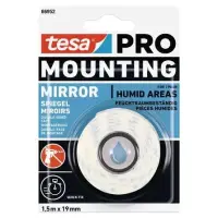 Vahtteip kahepoolne 19mm x 1,5m TESA Pro Mirror niiskuskindel