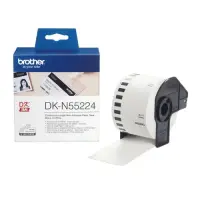 Brother DK-N55224 (DKN55224) Non-Adhesive Paper Tape, Black on White, 54mm 30.5m