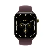 Apple Watch 12, 42 mm, GPS+5G, titaan, sport band, S/M, kuldne titaan / tumepunane - Nutikell
