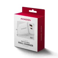 Axagon ACU-PQ33W mobiilseadme laadija Universaalne, Tahvel, Mobiiltelefon, Akupank, Nutitelefon, Nutikell Valge Vahelduvvool Kiirlaadimine Hoonesisene – pilt 2