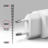 Axagon ACU-PQ33W mobiilseadme laadija Universaalne, Tahvel, Mobiiltelefon, Akupank, Nutitelefon, Nutikell Valge Vahelduvvool Kiirlaadimine Hoonesisene – pilt 6