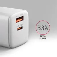Axagon ACU-PQ33W mobiilseadme laadija Universaalne, Tahvel, Mobiiltelefon, Akupank, Nutitelefon, Nutikell Valge Vahelduvvool Kiirlaadimine Hoonesisene – pilt 8