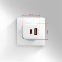 Axagon ACU-PQ33W mobiilseadme laadija Universaalne, Tahvel, Mobiiltelefon, Akupank, Nutitelefon, Nutikell Valge Vahelduvvool Kiirlaadimine Hoonesisene – pilt 12