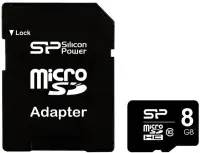 Silicon Power | 8 GB | MicroSDHC | Flash memory class 10 | SD adapter – pilt 2