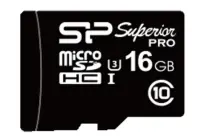Silicon Power 16 GB, MicroSDHC, Flash memory class 4, SD adapter