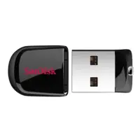Sandisk Flash Drive Cruzer Fit 16 GB, USB 2.0, Black