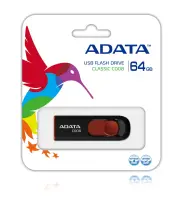 ADATA C008 64GB USB-välkmälu USB tüüp A 2.0 Must, Punane – pilt 4