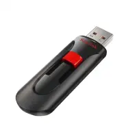 Sandisk Flash Drive Cruzer Glide 32 GB, USB 2.0, Black/Red
