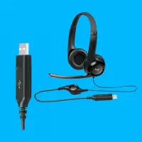 Logitech | Computer headset | H390 | Built-in microphone | USB Type-A | Black – pilt 17
