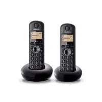 Panasonic Cordless KX-TGB212FXB Conference call, Built-in display, Black, Caller ID, Phonebook capacity 50 entries,