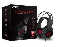 MSI DS502 GAMING HEADSET kõrvaklapid ja peakomplekt Kõrvaklapp Juhtmega ühendatud Peavõru Mängimine Must, Punane