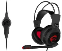 MSI DS502 GAMING HEADSET kõrvaklapid ja peakomplekt Kõrvaklapp Juhtmega ühendatud Peavõru Mängimine Must, Punane