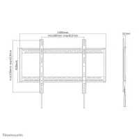 Neomounts LFD-W1000 telerikinnitus 2,54 m (100") Must – pilt 8