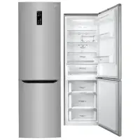 LG Refrigerator GBB59PZFZS Free standing, Combi, Height 190 cm, A++, No Frost system, Fridge net capacity 225 L, Freezer net capacity 93 L, Display, 37 dB, Inox