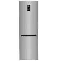 LG Refrigerator GBB59PZFZS Free standing, Combi, Height 190 cm, A++, No Frost system, Fridge net capacity 225 L, Freezer net capacity 93 L, Display, 37 dB, Inox