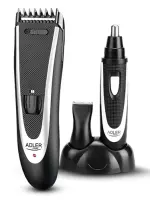 Adler | AD 2822 Hair clipper + trimmer, 18 hair clipping lengths, Thinning out function, Stainless steel blades, Black | Hair clipper + trimmer | Black – pilt 4