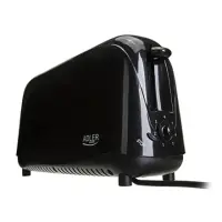 Adler Toaster AD 3206 Black, Plastic, 750 W, Number of slots 2, Number of power levels 1