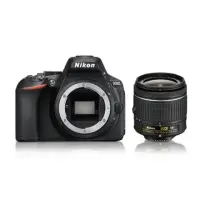 Nikon D5600 + AF-P DX 18-55mm VR SLR Camera Kit, Megapixel 24.2 MP, ISO 25600, Display diagonal 8.13 cm, Wi-Fi, Video recording, TTL, Frame rate 5 fps, CMOS, Black
