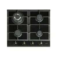 CATA RCI 631 BK Gas on glass, Number of burners/cooking zones 4, Black,
